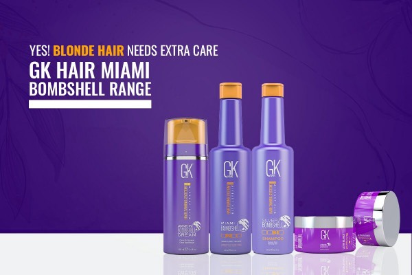 GK Hair Miami Bombshell Range Formulates Products for Maintenance of Blonde Hair