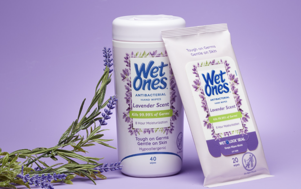 Wet Ones Launches Lavender Scented Hand Wipes