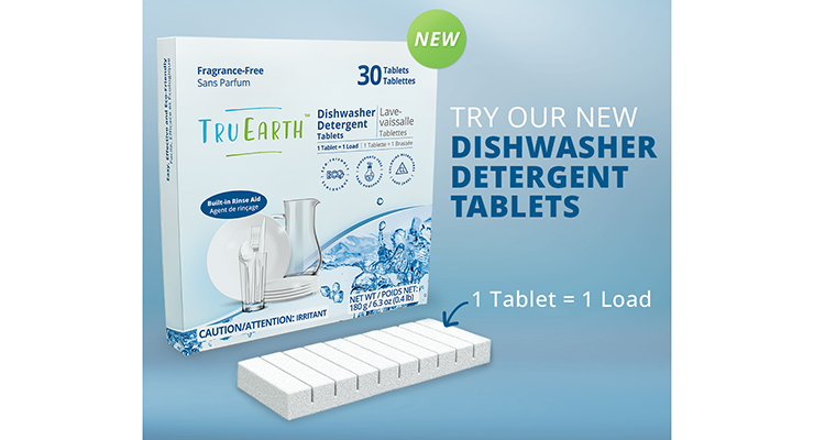 Natural Household Care Company Tru Earth Adds Dishwasher Detergent Tablets