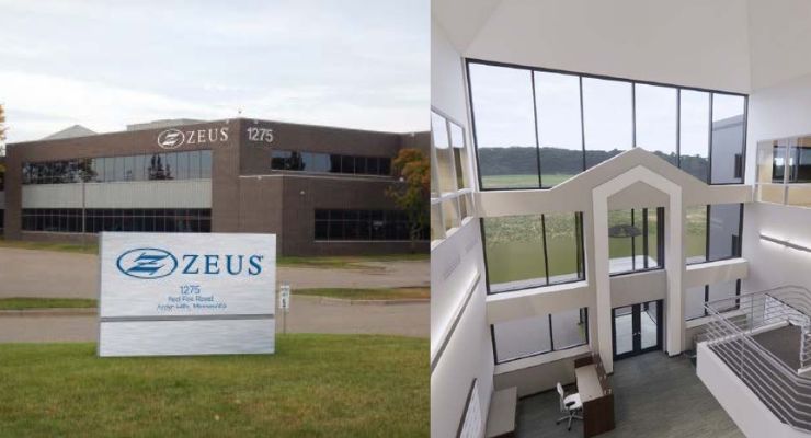 Zeus to Open New Facility in Arden Hills, Minnesota