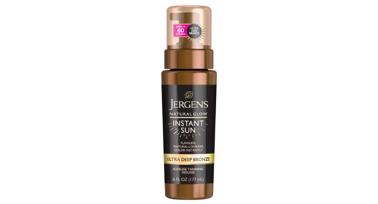 Jergens Launches Natural Glow Instant Sun Sunless Tanning Mousse in Ultra Deep Bronze Shade