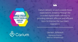 Carium Care Experience Platform Wins Patient Experience Innovation Award