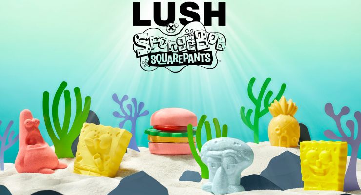 Lush Introduces Colorful SpongeBob SquarePants Collection