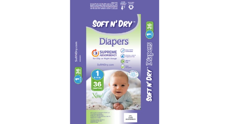 Soft N Dry Tree-Free Diaper Brand Launched