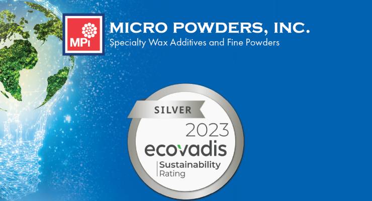 Micro Powders Inc. Earns Renewed Ecovadis Silver Rating for Sustainability Efforts 