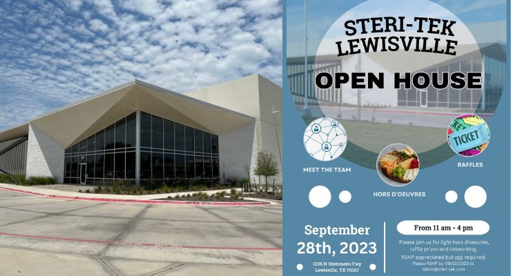 SteriTek Opens New E-Beam/X-Ray Sterilization Facility Near Dallas