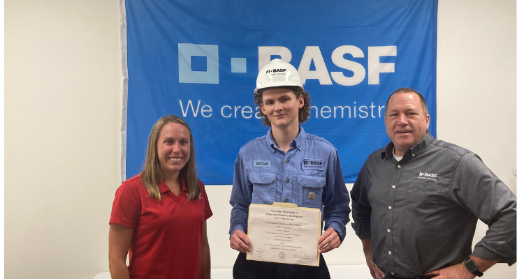 Process Technician First to Complete BASF’s Apprenticeship Program at Chattanooga Site