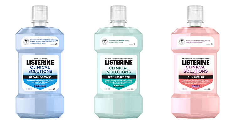 Listerine Introduces Trio of Clinical Solutions Mouthwashes