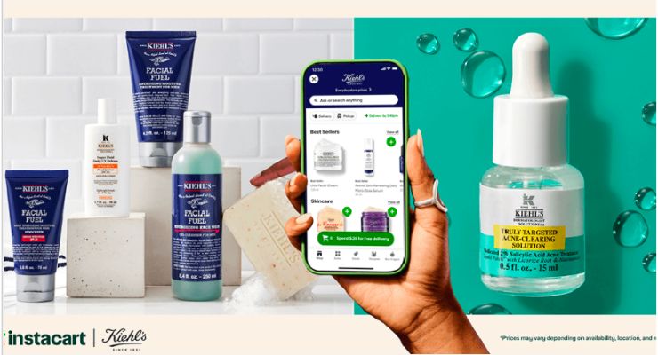 Kiehl’s Now Offered on Instacart for Same-Day Delivery