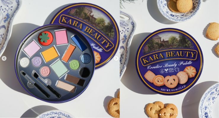 Kara Beauty Unveils Eyeshadow Palette Inspired by Royal Dansk Danish Butter Cookies