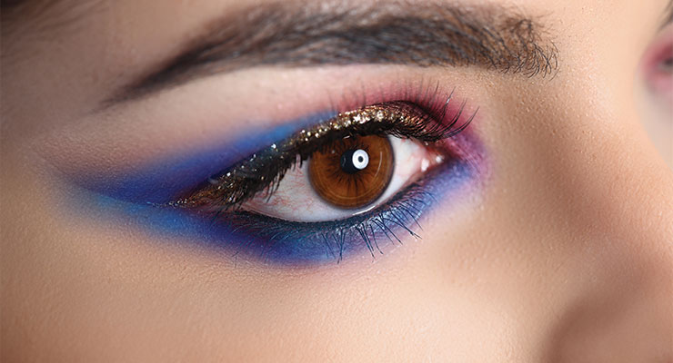 Red-to-Blue Transition Magic Eyeliner