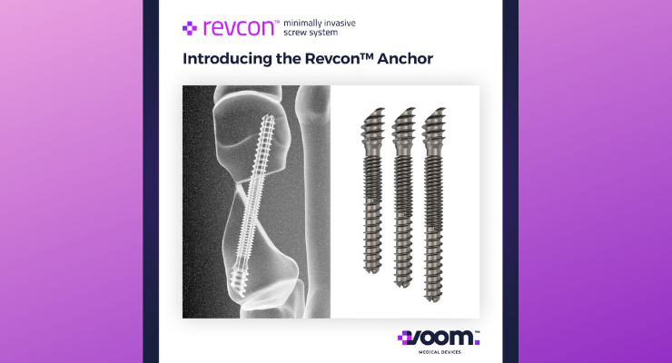 Voom Medical Devices Introduces Next-Gen Patented Screw