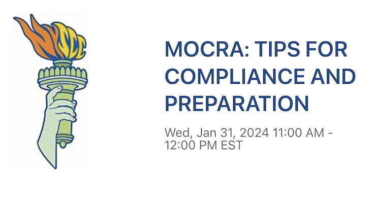 NYSCC Webinar on MoCRA Compliance Advice and Preparation