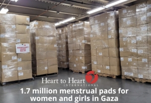Heart to Heart International Donates Menstrual Supplies to Gaza