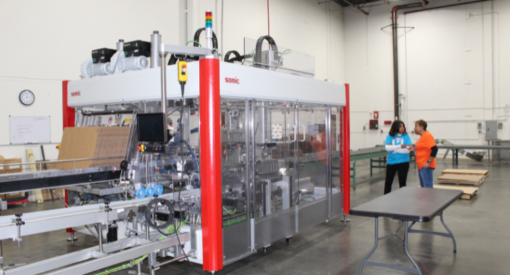 SOMIC’s automated packaging system assists beverage brand