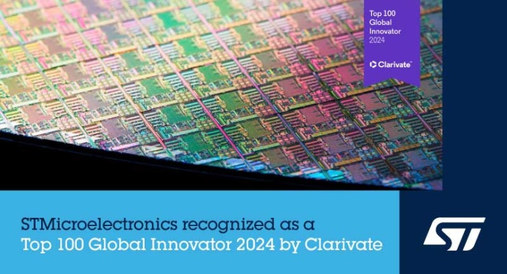 STMicroelectronics Recognized as Top 100 Global Innovator 2024