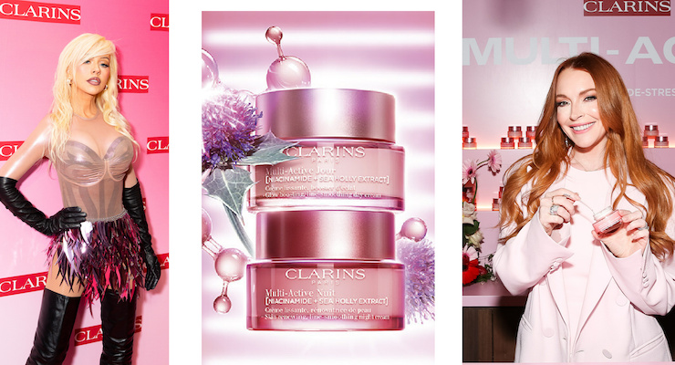 Clarins Hosts a Star-Studded Launch Party for Multi-Active Skincare