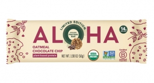 ALOHA Adds Oatmeal Chocolate Chip Flavor to Organic Bar Lineup