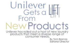 Unilever Gets a Lift from New Products