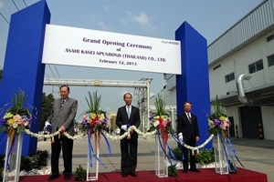 Asahi Kasei hosts grand opening for spunbond plant in Thailand