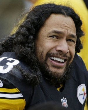 All-Pro Troy Polamalu 
Gets Clipped for Vets