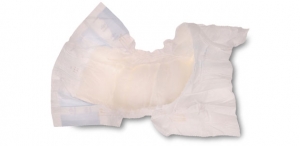 Cotton topsheet developed for diapers