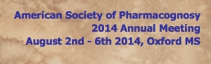 Annual Meeting of the American Society of Pharmacognosy/14th International Conference on the Science