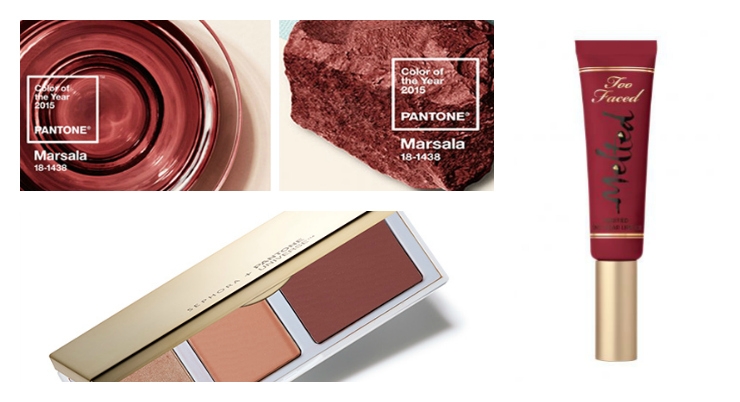A Flattering Hue for Beauty, Cosmetics Look Rich in Marsala